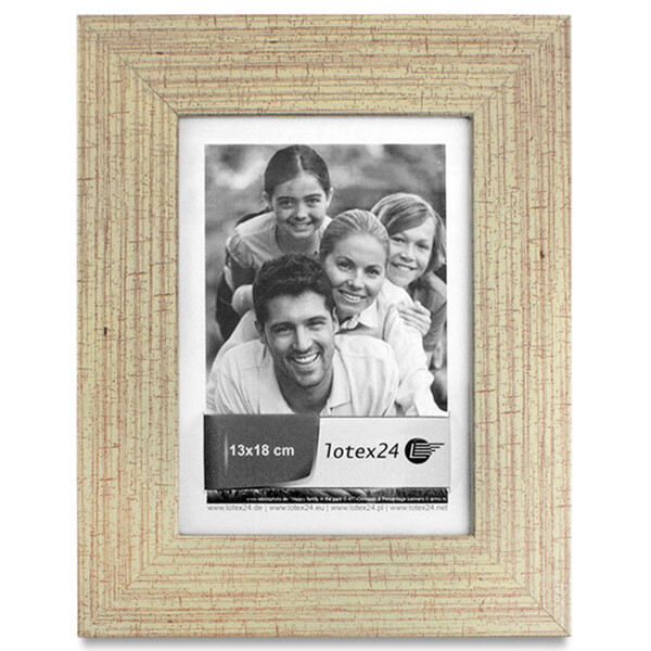 Stand- und Wandrahmen, Holz, Glasscheibe, 13 × 18 cm, Fotorahmen