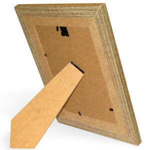 Stand- und Wandrahmen, Holz, Glasscheibe, 13 × 18 cm, Fotorahmen