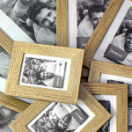 Stand- und Wandrahmen, Holz, Glasscheibe, 13 × 18 cm, Fotorahmen