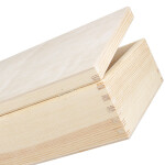 Kiste mit Klappdeckel, Holzkiste 28,5 x 16,5 x 8 cm