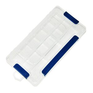 Transparentes Kleinteilemagazin 23 x 12 x 3,5 cm...