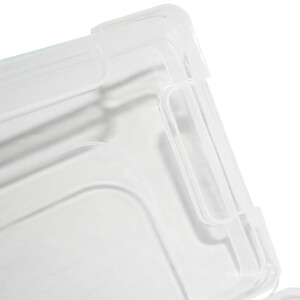 Transparentes Kleinteilemagazin 23 x 12 x 3,5 cm Klarsichtbox