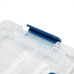 Transparentes Kleinteilemagazin 23 x 12 x 3,5 cm Klarsichtbox