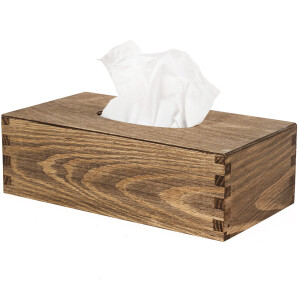 Kosmetiktuchspender aus Holz, Einfüllung von unten,...