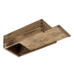 Kosmetiktuchspender aus Holz, Einfüllung von unten, 26 × 14 × 9 cm