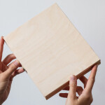 Holzschachtel mit Deckel und Schloss, Merci Schachtel 22 x 18 x 3 cm