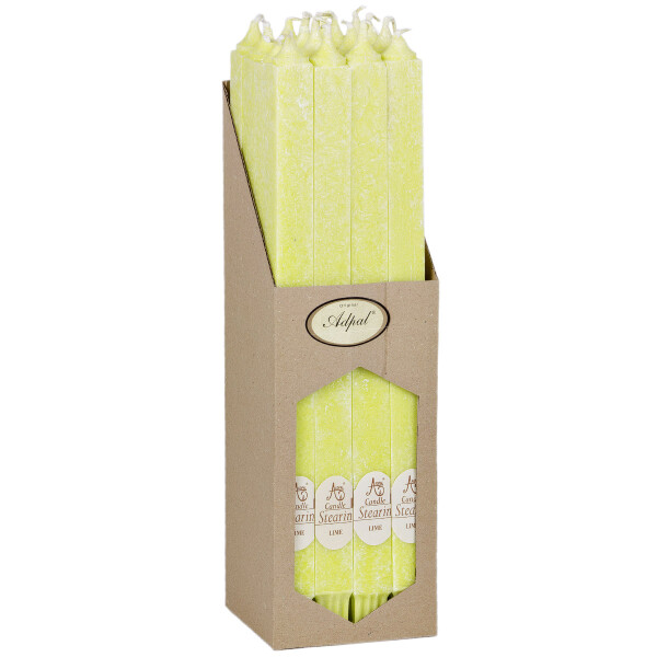 Tafelkerzen, quadratische Duftkerzen 16er-Set, Zitronenduft, Kerzen
