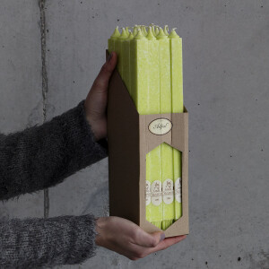 Tafelkerzen, quadratische Duftkerzen 16er-Set, Zitronenduft, Kerzen