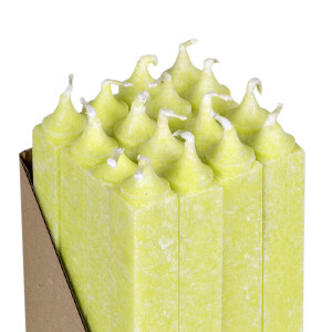 Tafelkerzen, quadratische Duftkerzen 16er-Set, Zitronenduft, Kerzen