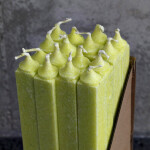 Tafelkerzen, quadratische Duftkerzen 16er-Set, Zitronenduft, Kerzen