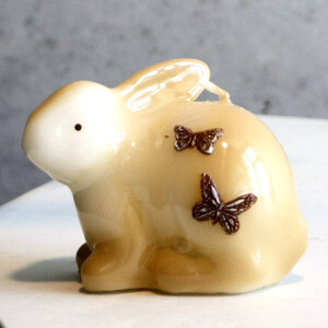 Osterhase, Dekorationskerze aus Wachs, Osterkerze, Hasenkerze