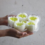 Osterkerzen als Eierschalen 6er Set Schwimmkerzen, Eierkerzen