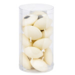 Ovale Schwimmkerzen in Beige, 15er-Set Kerzen in einem Display