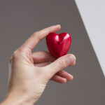 Schwimmkerzen als Herzen, 12er-Set, Metallic-Rote schwimmende Kerzen