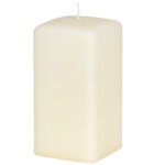 Quadratische Stumpenkerze, Kerze als in Beige, Kirchenkerze