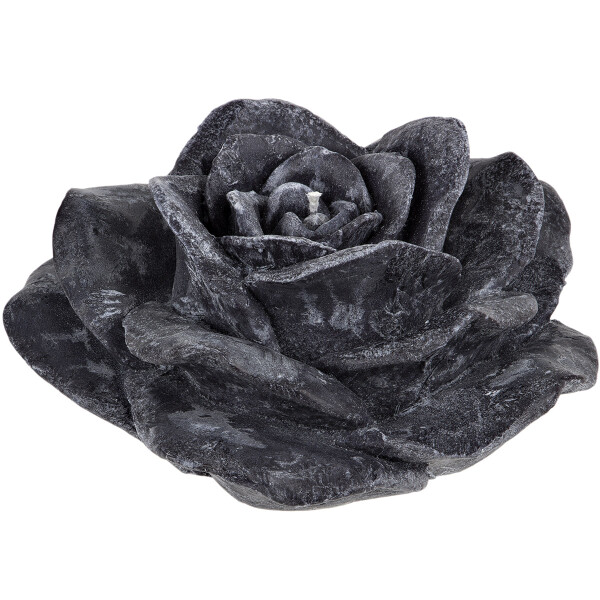 Trauerkerze Rosenblüte Schwarz – Stilvoller Duft fürs Gedenken