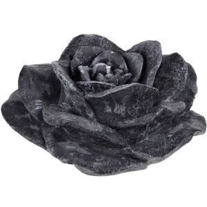Trauerkerze Rosenblüte Schwarz – Stilvoller...