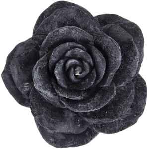 Trauerkerze Rosenblüte Schwarz – Stilvoller Duft fürs Gedenken