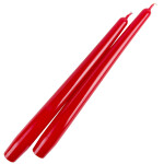 Tafelkerzen, Spitzkerzen in Rot 2er Set, Leuchterkerzen