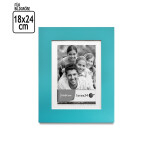Bilderrahmen, türkis, Fotorahmen, Glasscheibe, Bilderformat 18 × 24 cm