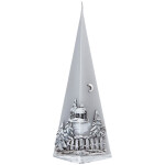 Große Pyramidenkerze mit Weihnachtsmotiv aus Wachs, Adventskerze