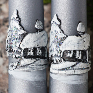 Leuchterkerzen zu Weihnachten, Tafelkerzen, Spitzkerzen, 2er-Set