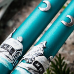 Weihnachtskerzen, Leuchterkerzen in Türkis, 2er-Set Tafelkerzen, Spitzkerzen