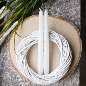 Stabkerzen 2er-Set, Spitzkerzen für die Tafel, Kerzen