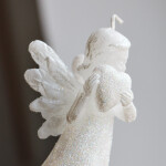 Kerze in Form einer Fee, Weihnachtsfee, Weihnachtskerze, Figurenkerze