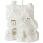 Kerze zu Weihnachten, ein Haus aus Wachs, Figurenkerze