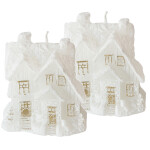 Kerze zu Weihnachten, ein Haus aus Wachs, Figurenkerze