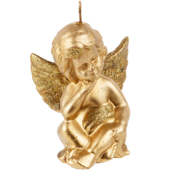 Engelskerze in Gold Filigrane Handarbeit für dein Zuhause