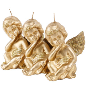 Engelskerze in Gold Filigrane Handarbeit für dein Zuhause