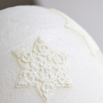 Windlicht aus Wachs, mit Teelichthalter, Rillendesign, Wachssterne