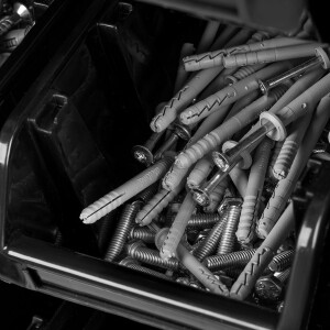 Prospaplast Wandregal mit 36 Stapelboxen a 1,55 Liter...