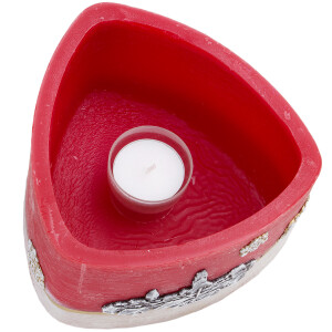 Windlicht zu Weihnachten für ein Teelicht, Lampion aus Wachs