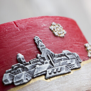 Windlicht zu Weihnachten für ein Teelicht, Lampion aus Wachs