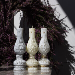 Weihnachtskerze in Lampenform – Adventslicht mit Stil
