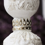 Weihnachtskerze als Lampe aus Wachs, Geschenkkerze, Figurenkerze