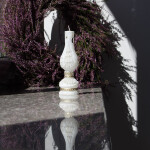 Weihnachtskerze als Lampe aus Wachs, Geschenkkerze, Figurenkerze