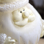 Weihnachtsmannkerze, Weihnachtskerze, Kranzkerze als Weihnachtsmann