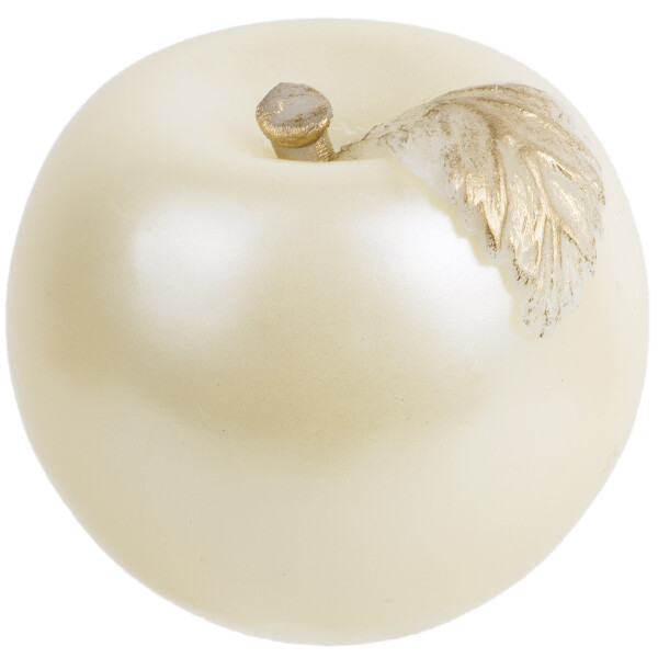 Eine Kerze in Form eines Apfels, Kugelkerze für den Mittelpunkt