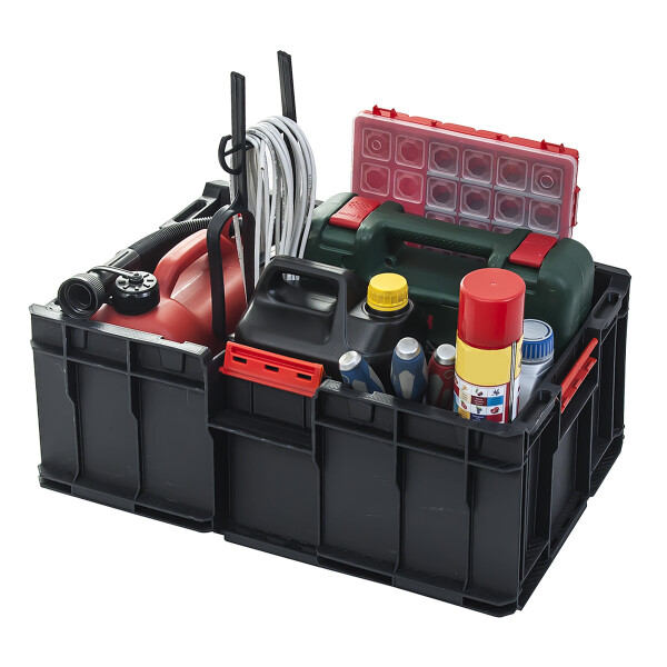 Lagerkiste 35 Liter Transport- und Werkzeugkiste 50 kg Traglast Box Plus