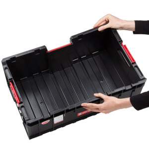 Lagerkiste 35 Liter Transport- und Werkzeugkiste 50 kg Traglast Box Plus