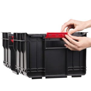Lagerkiste 35 Liter Transport- und Werkzeugkiste 50 kg Traglast Box Plus