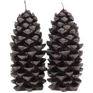 Kerze in Form eines Tannenzapfens, Figurenkerze, Weihnachtskerze