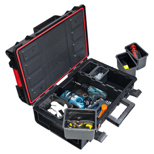 BASIC QS One modularer 130 Liter Werkzeugwagen 120 kg Traglast drei Module
