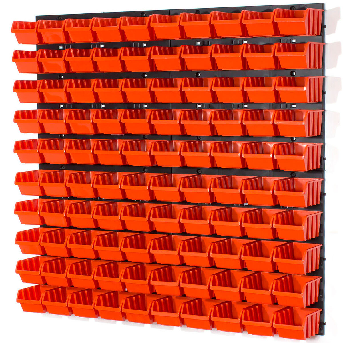 67 teiliges SET Lagersichtboxenwand Stapelboxen mit Montagewand Werkzeugwand 
