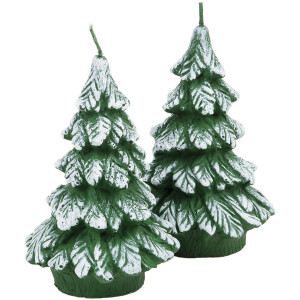 Fest-Tageskerze, Tannenbaum aus Wachs als Weihnachtskerze, Figuren Kerze