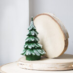 Fest-Tageskerze, Tannenbaum aus Wachs als Weihnachtskerze, Figuren Kerze